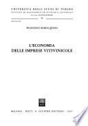 L'economia delle imprese vitivinicole