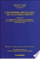 L'economia divulgata: La Biblioteca dell'economista e la circolazione internazionale dei manuali