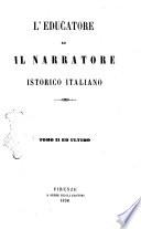 L' educatore ed il narratore istorico italiano