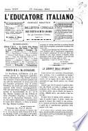 L'educatore italiano giornale dell'Istituto di mutuo soccorso fra gl'istruttori ed educatori d'Italia