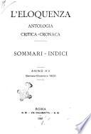 L'eloquenza antologia, critica, cronaca