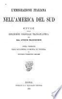 L'emigrazione italiana nell' America del Sud