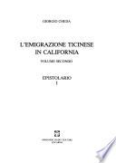 L'emigrazione ticinese in California