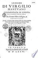 L'Eneide commentata in lingua volgare toscana da Giovanni Fabrini e filippo