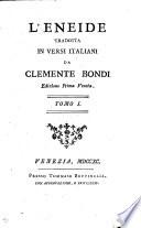 L'Eneide tr. in versi ital. da C. Bondi