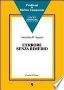 L'errore senza rimedio