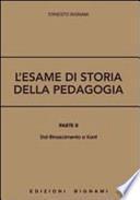 L'esame di storia della pedagogia