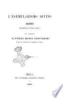 L'esemplarismo divino saggio teoretico-scolastico Alfonso Maria Vespignani