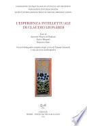 L'esperienza intellettuale di Claudio Leonardi