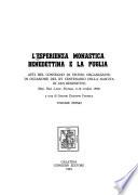 L'Esperienza monastica benedettina e la Puglia