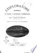 L'esploratore giornale di viaggi e di geografia commerciale