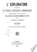 L'esploratore giornale di viaggi e di geografia commerciale