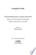 L'estrazione delle acque nascoste