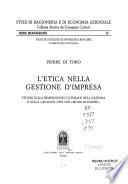 L'etica nella gestione d'impresa