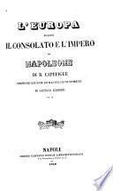 L'Europa durante il consolato e l'impero di Napoleone