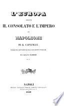 L'Europa durante il consolato e l'impero di Napoleone