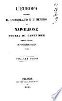 L' Europa durante il consolato e l'impero di Napoleone storia di Capefigue
