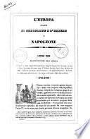 L'Europa durante il consolato e l'impero di Napoleone storia di Capefigue versione italiana con note