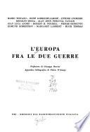 L'Europa fra le due guerre