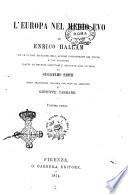 L'Europa nel medio evo di Enrico Hallam