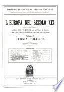 L'Europa nel secolo XIX ...: Storia politica