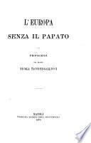 L'Europa senza il papato
