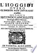 L'Hoggidi overo Glingegni non inferiori à passati