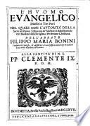 L'Huomo Evangelico, Diuiso in Tre Parti, Nel Quale ... si stabiliscono le vere Massime della Religion, e Perfettione Christiana