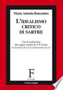 L'idealismo critico di Sartre