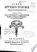 L'idee, ouero forme dell'eloquentia