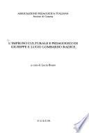 L'impegno culturale e pedagogico di Giuseppe e Lucio Lombardo Radice