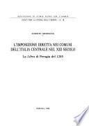 L'imposizione diretta nei comuni dell'Italia centrale nel XIII secolo