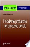L'incidente probatorio nel processo penale
