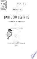 L'incontro di Dante con Beatrice quadro di Dario Querci per Salvatore Cocchiara