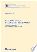 L'inderogabilità nel diritto del lavoro