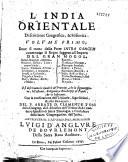 L'India orientale... Del P. abbate D. Clemente Tosi