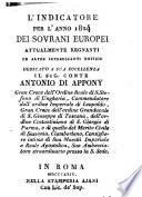 L'indicatore per l'anno 1824 dei sovrani europei attualmente regnanti ed altre interessanti notizie ...