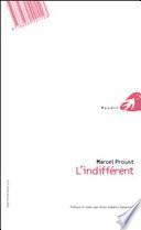 L'indifferente. Testo francese a fronte