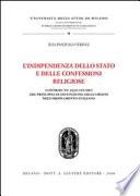 L'indipendenza dello Stato e delle confessioni religiose