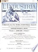 L'industria rivista tecnica ed economica illustrata