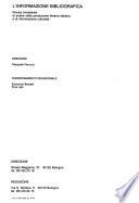L'Informazione bibliografica
