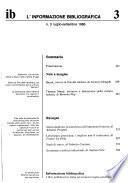 L'Informazione bibliografica