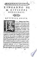 L'inganno dialogo di M. Gioseppe Horologgi