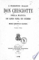 L'ingegnoso idalgo Don Chisciotte della Mancia con Sancio Pancia suo scudiero