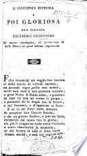 L'innocenza depressa e poi gloriosa in verse ... di nuovo ristampata