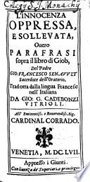 L' innocenza oppressa e sollevata