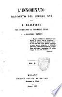 L'Innominato racconto del secolo 16. per commento ai Promessi sposi di Alessandro Manzoni