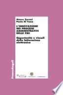 L'innovazione nei processi amministrativi delle pmi. Opportunità e vincoli della fatturazione elettronica
