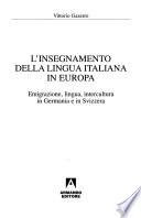 L'insegnamento della lingua italiana in Europa