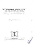 L'integrazione delle scienze per una società ordinata